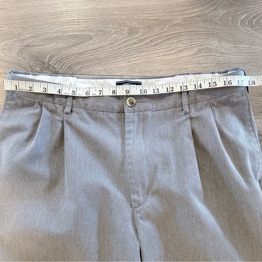 Lands' End Light Gray Traditional Fit Pants - Picture 4 of 9